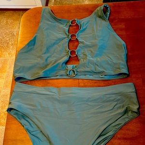 Aerie High Neck Ring Bikini - XXL